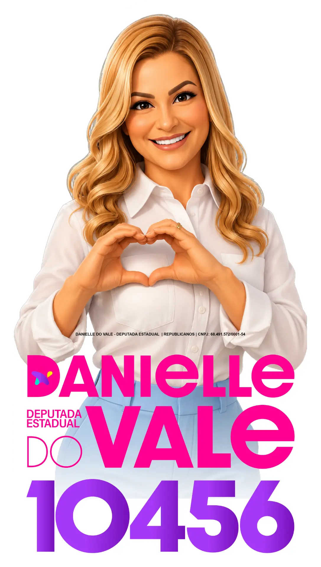 Danielle do Vale, deputada estadual, número 10456